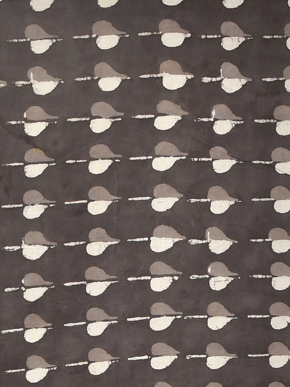 Kashish Daboo Natural Dyed Pan Leaf Pattern Cotton Cambric Fabric