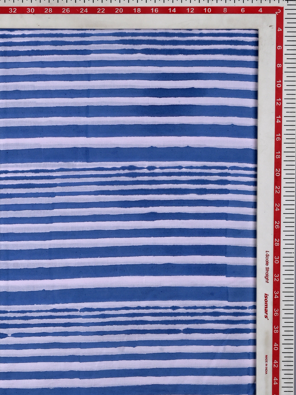 Blue Thinning Stripes Rapid Cotton Cambric Fabrics