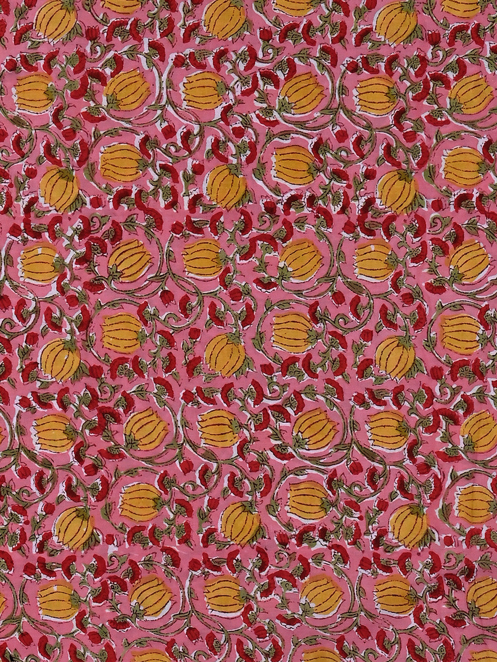 Peach - Handcrafted Quilted Sanganeri Block Printed Shoulder Bag