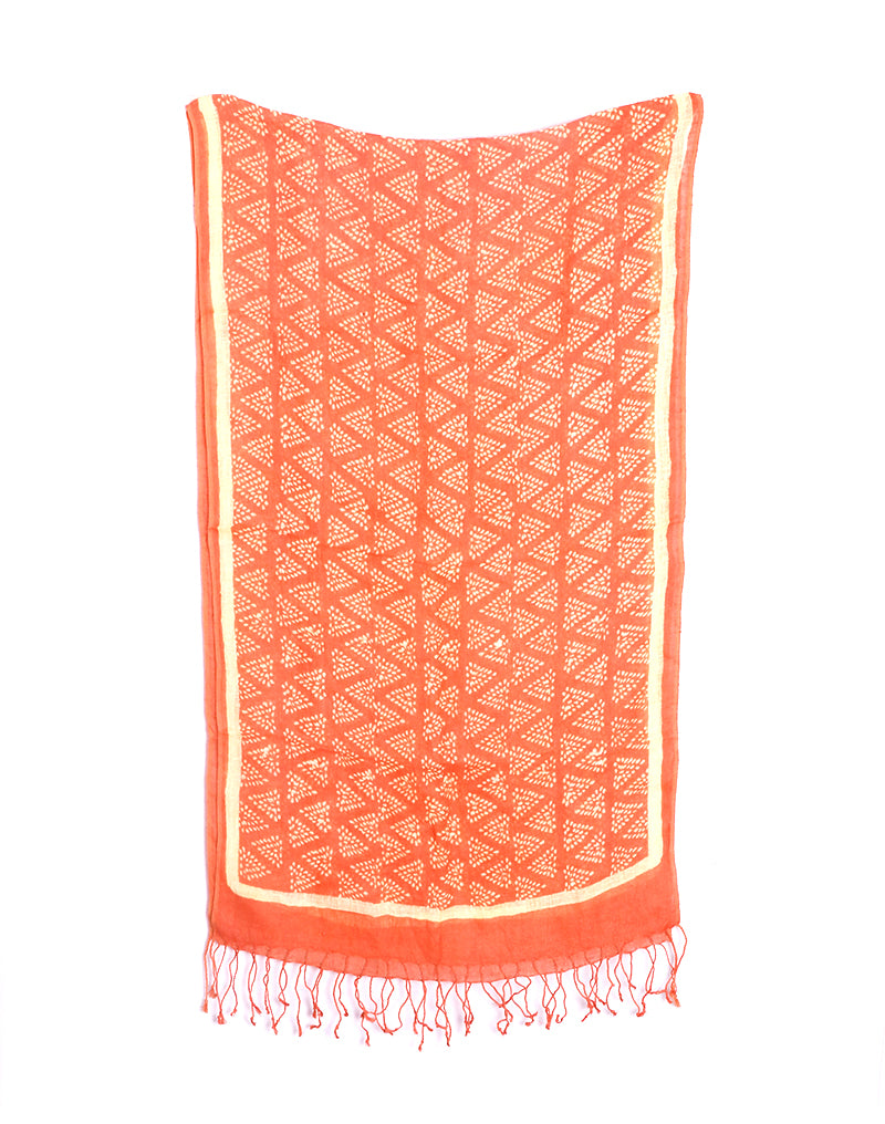 linen peach dotted triangle 3