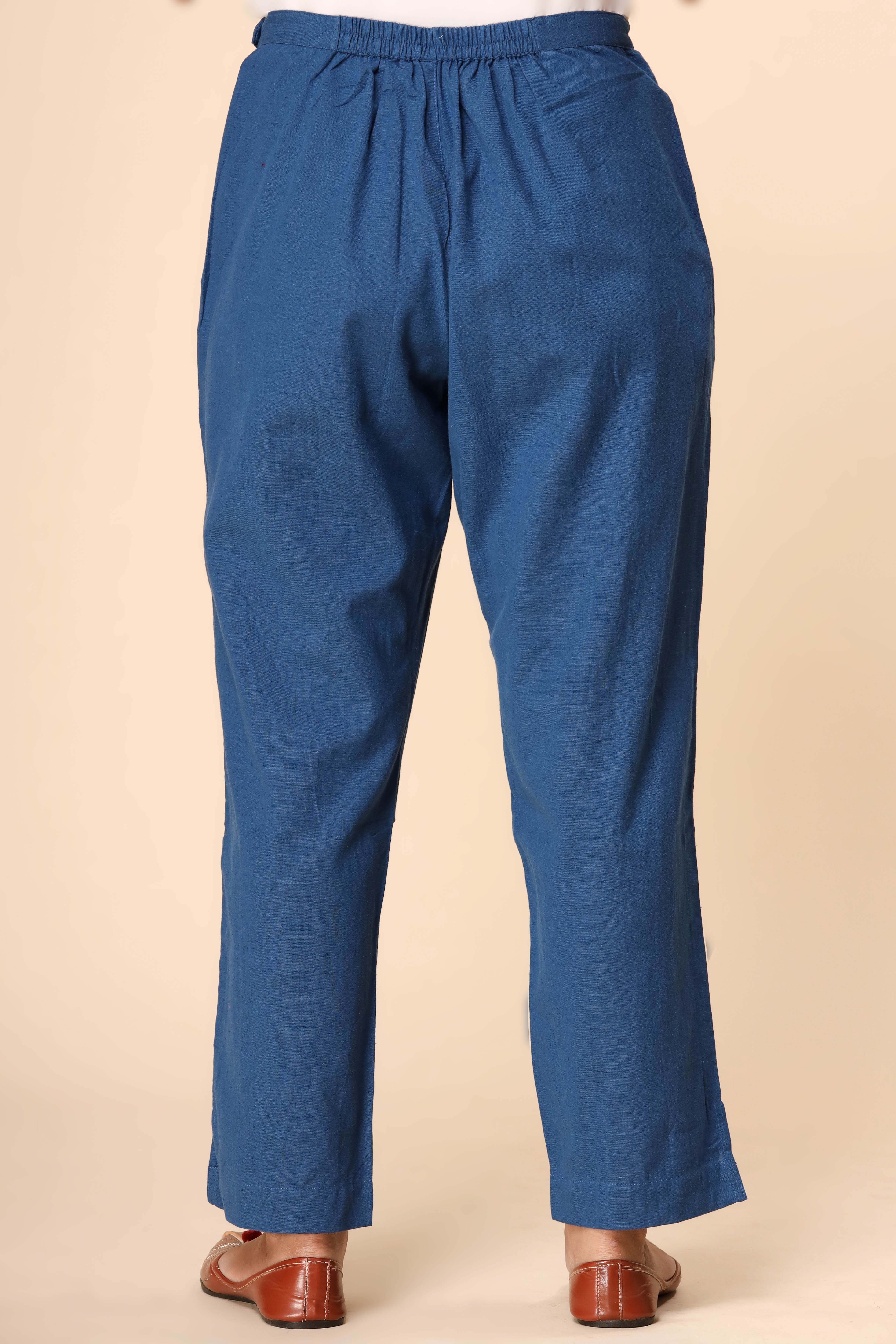 Indigo Blue Kurta Pant Dupatta Set