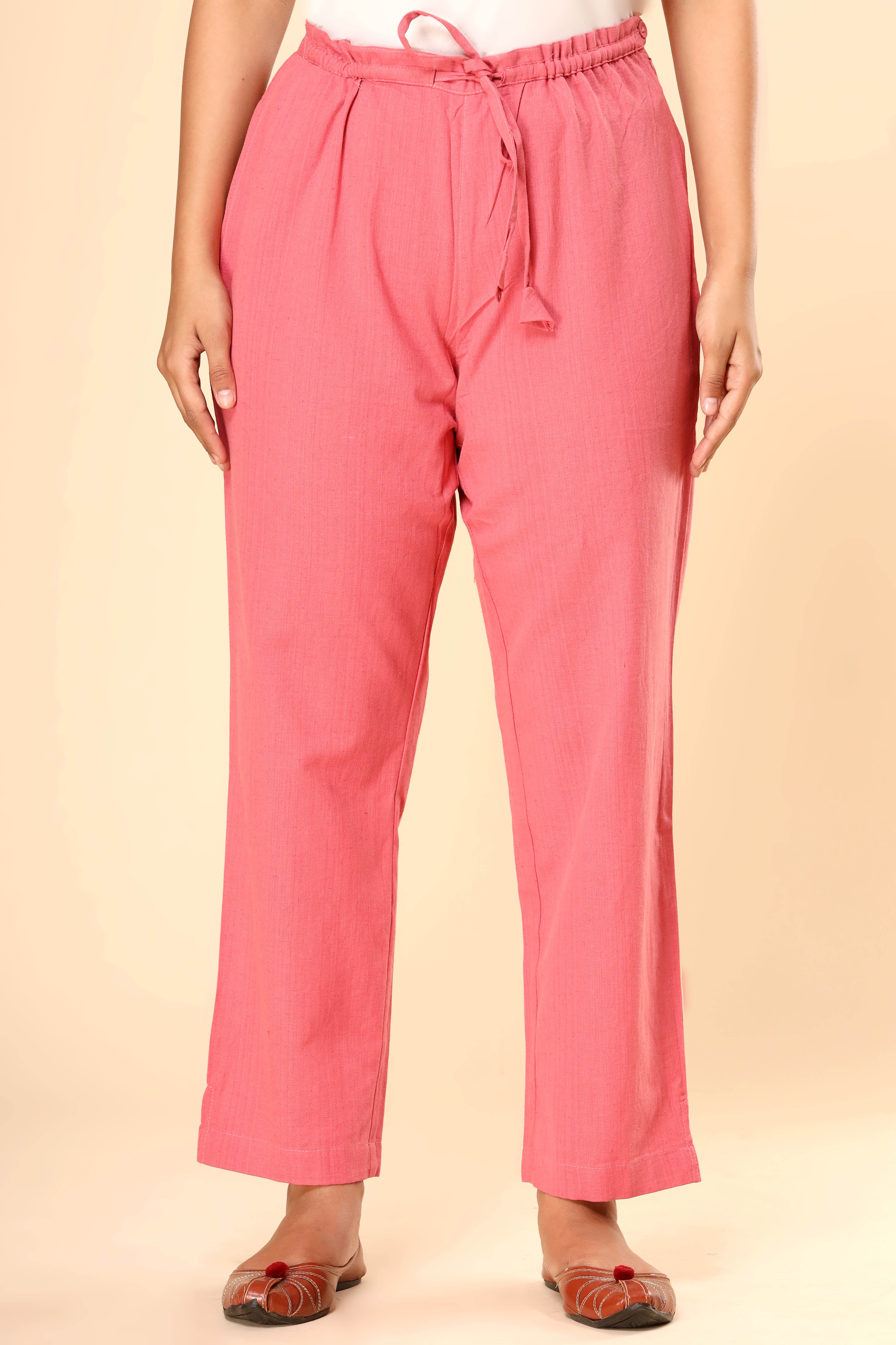 Coral Pink Kurta Pant Dupatta Set