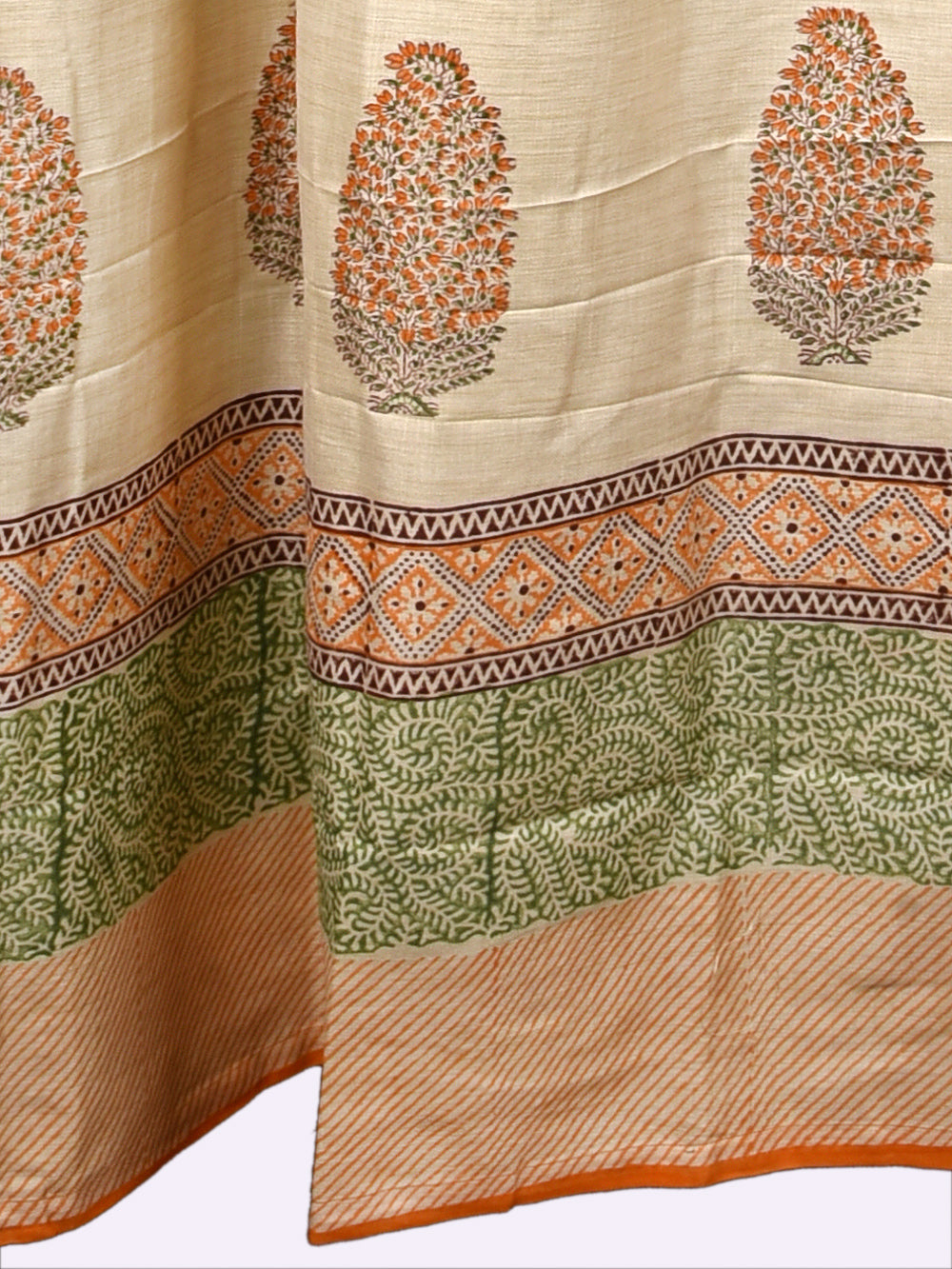 Hand Block Printed Vishakha Pashmina Curtain Set