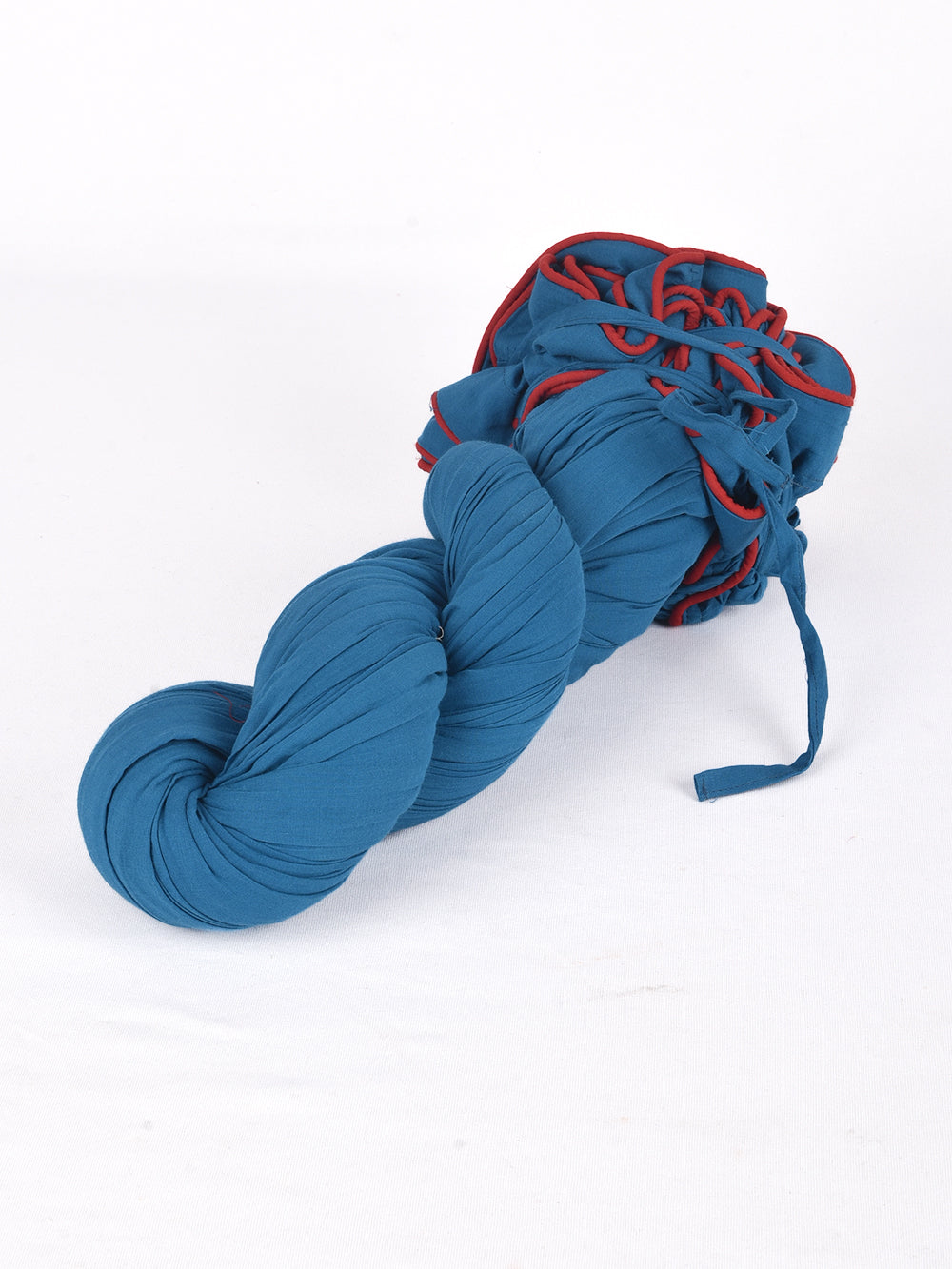 Plain Dyed Blue 2 Crinkled Cotton Cambric 48 Kali Kalidaar Skirt