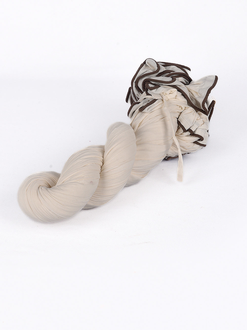 Plain Dyed Natural White Crinkled Cotton Cambric 48 Kali Kalidaar Skirt