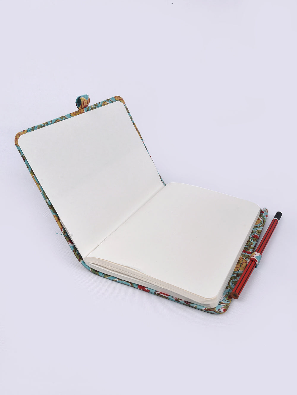 Firozi Bageecha Hand Block Printed Jot it Down Pencil Diary