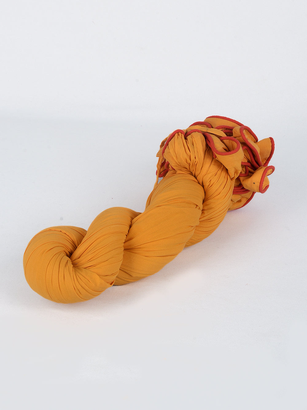 Plain Dyed Sunshine Yellow Crinkled Cotton Cambric 48 Kali Kalidaar Skirt