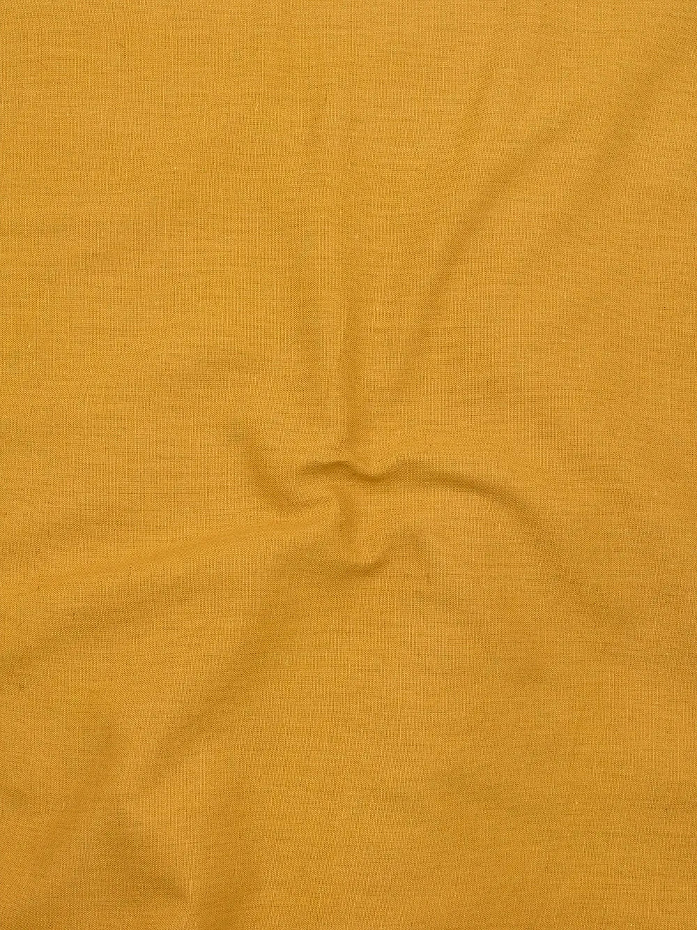 CF-72 Bagru Yellow Solid Dyed Woven Cotton Flax Fabric