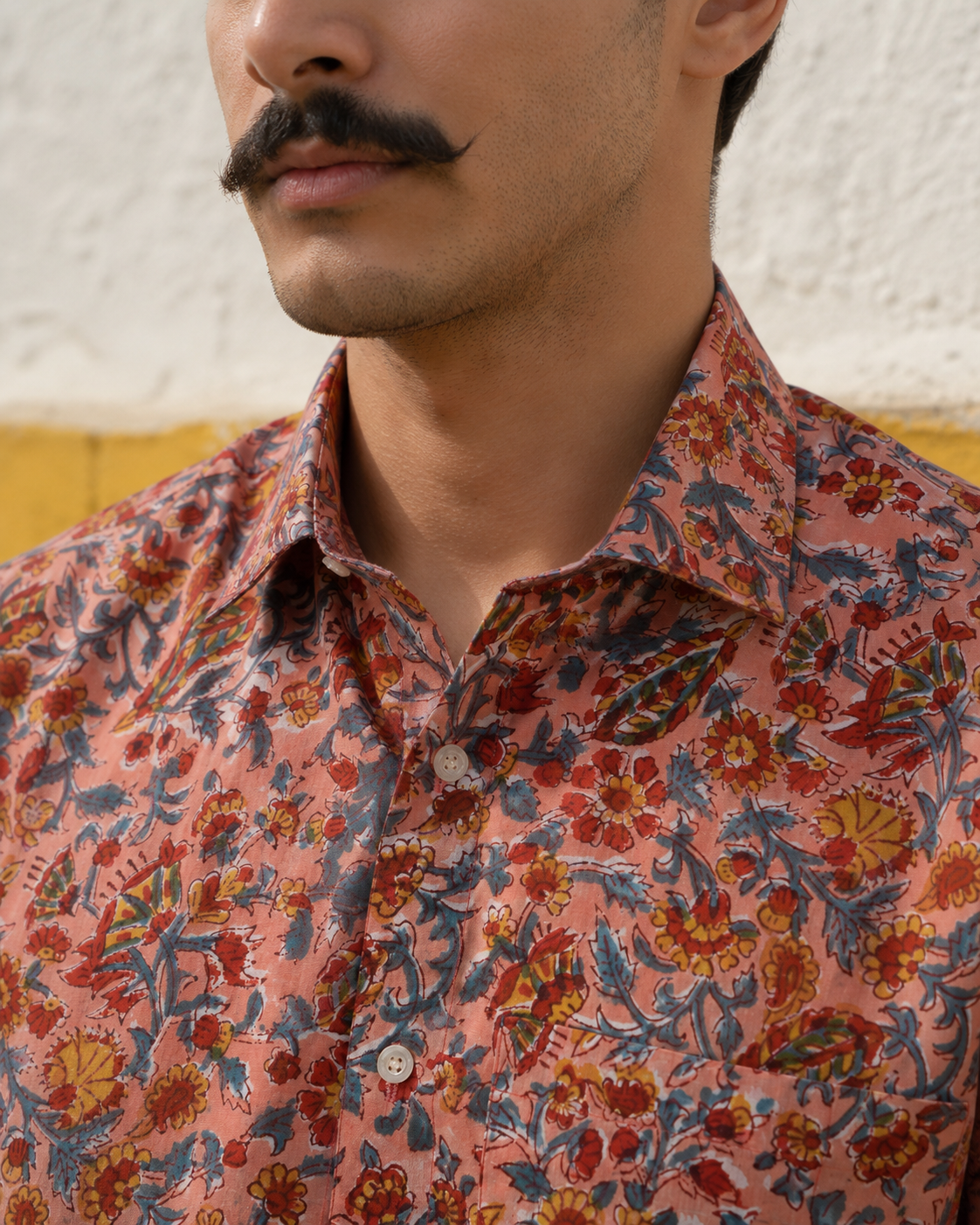 Gulabi Bagaan Cotton Mens Half Sleeve Shirts