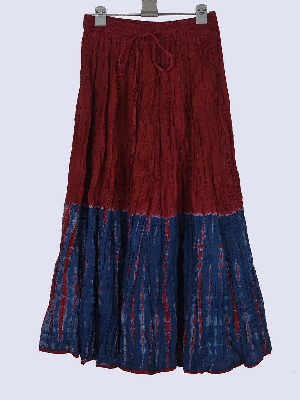 Cool Mars Tie & Dye Crinkled Cotton 28 Kali Kalidaar Skirt