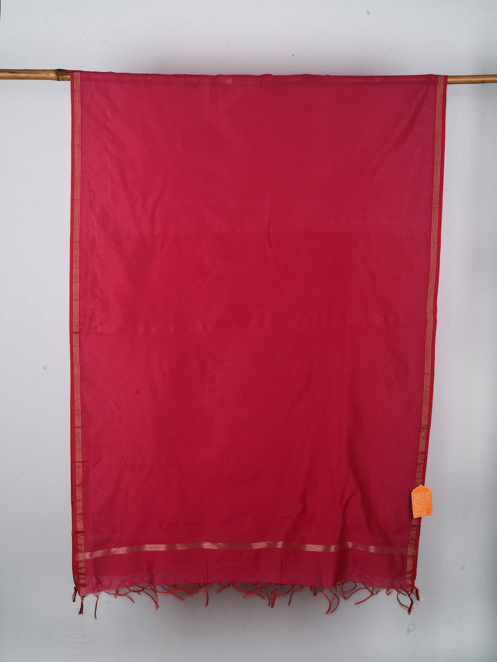 Magenta Pink Cross Yarn Dyed Pure Chanderi Dupatta