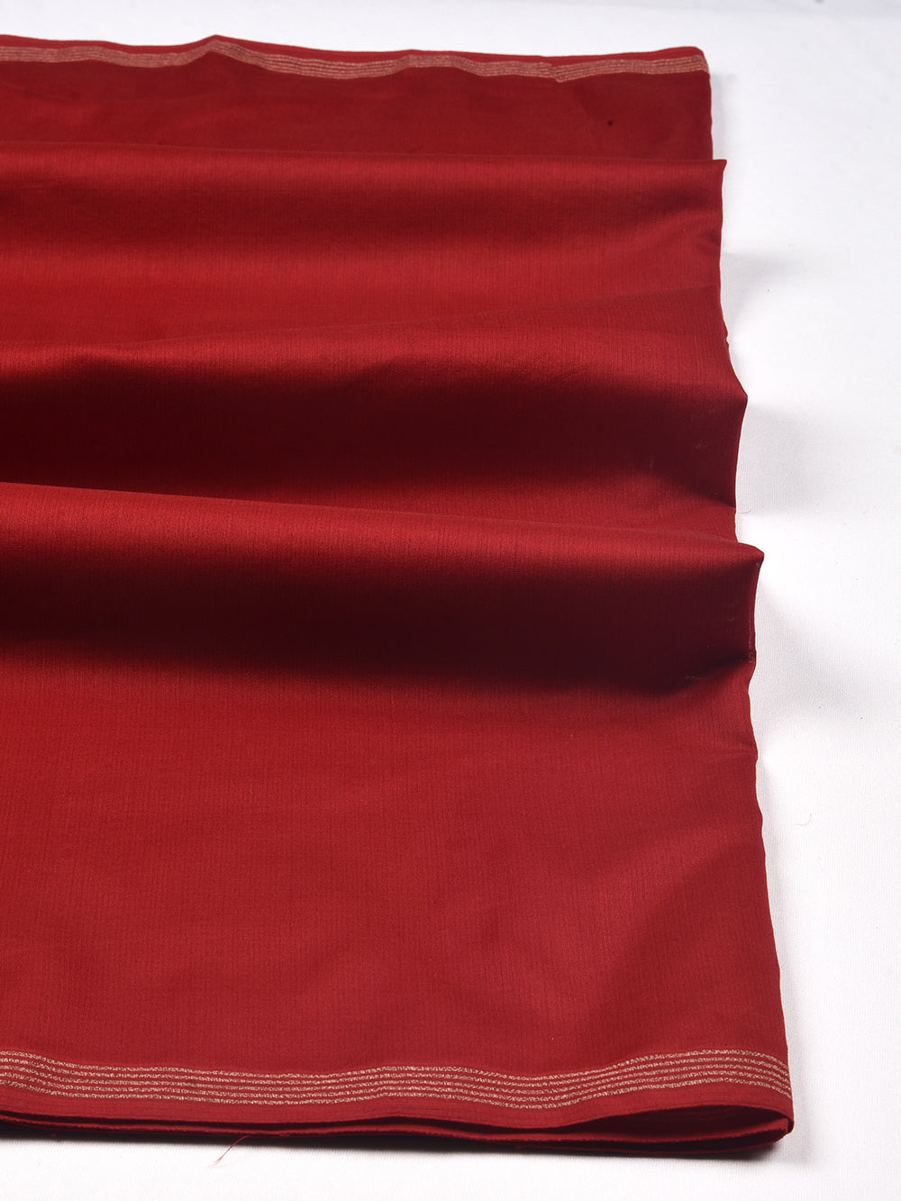 Sindoori Red Cross Yarn Dyed Pure Chanderi Dupatta