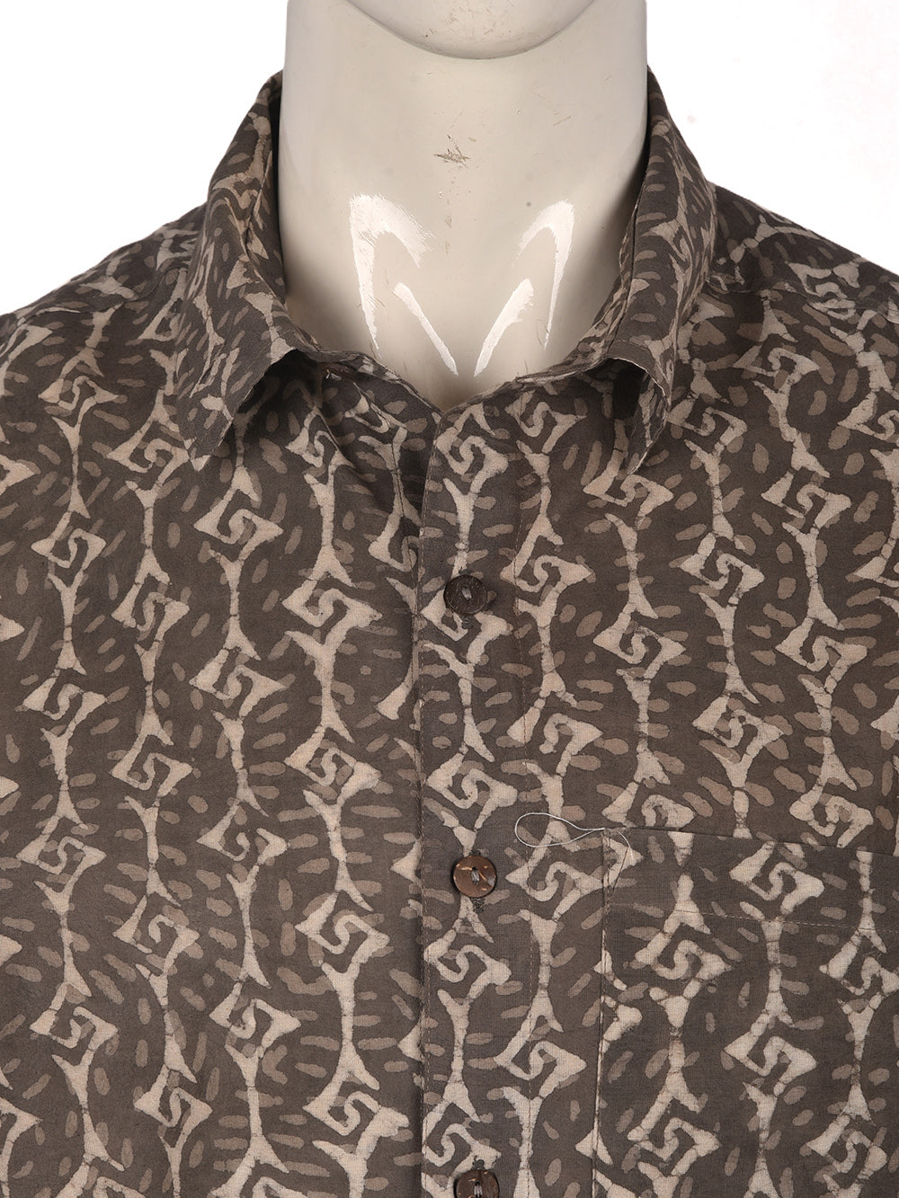 Kasis Diamond Streaks Cotton Mens Half Sleeve Shirts