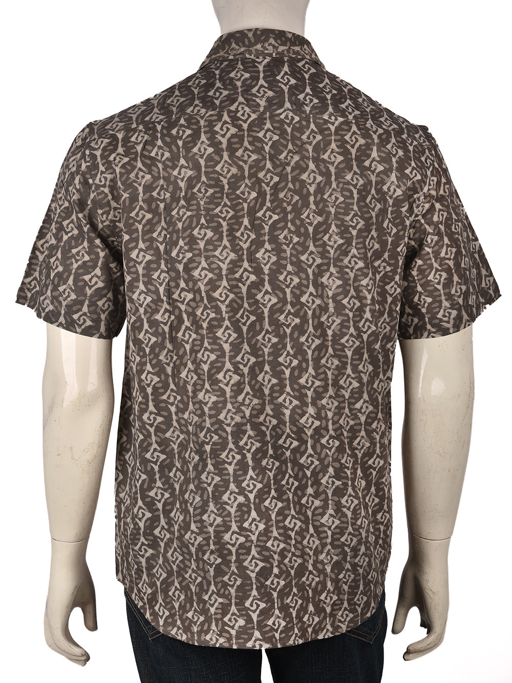 Kasis Diamond Streaks Cotton Mens Half Sleeve Shirts