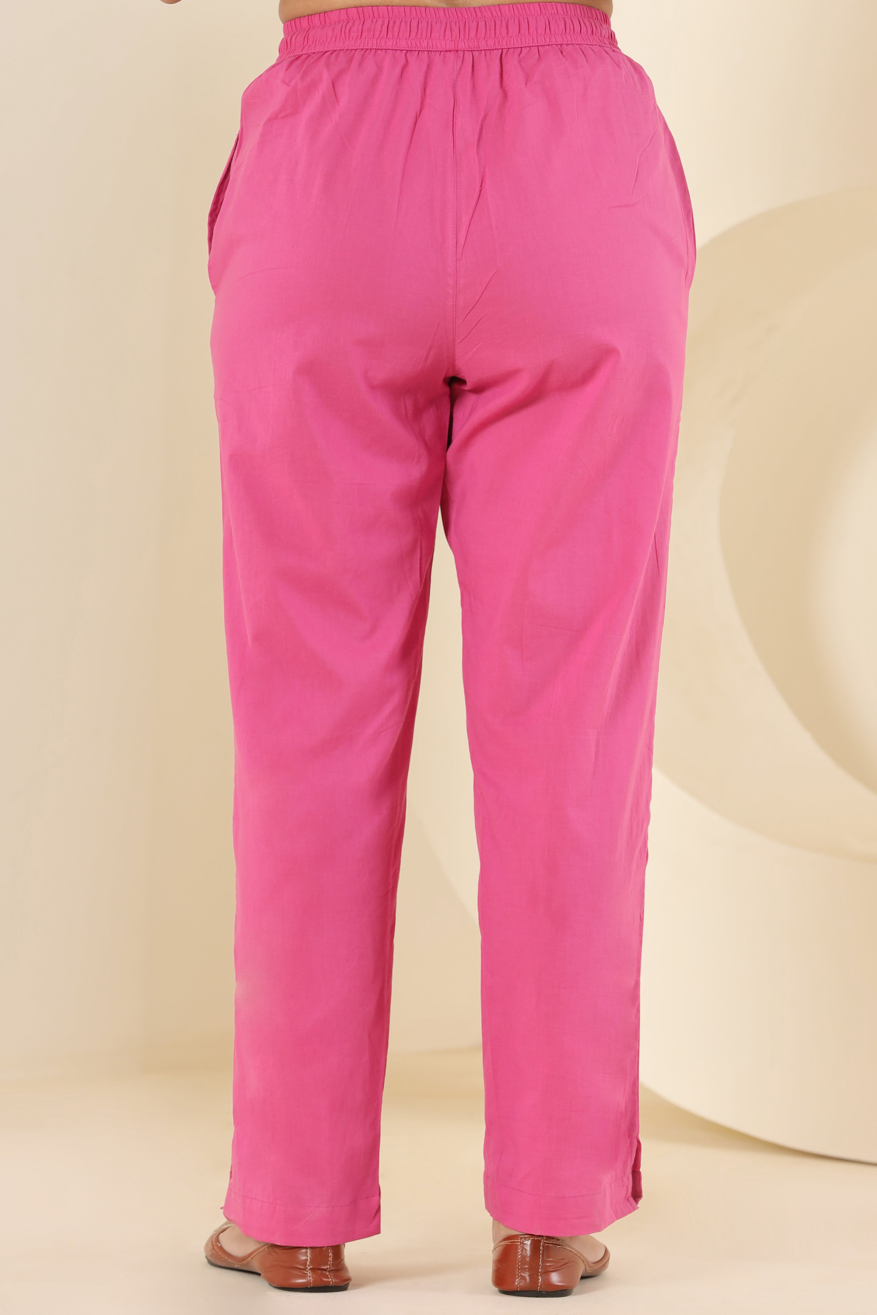 Cupcake Pink Cotton Cambric Lounge Pant