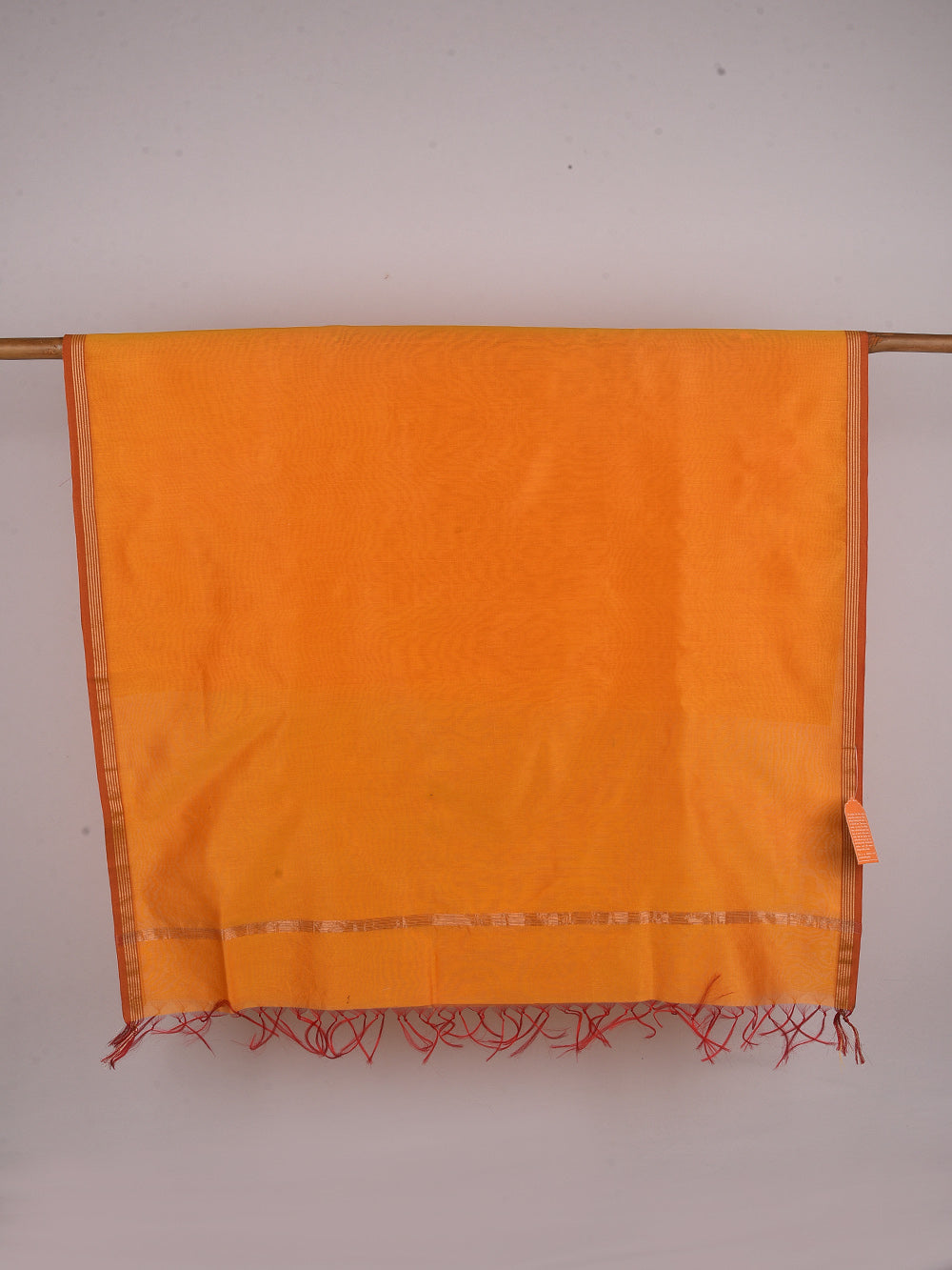 Tangerine Cross Yarn Dyed Pure Chanderi Dupatta