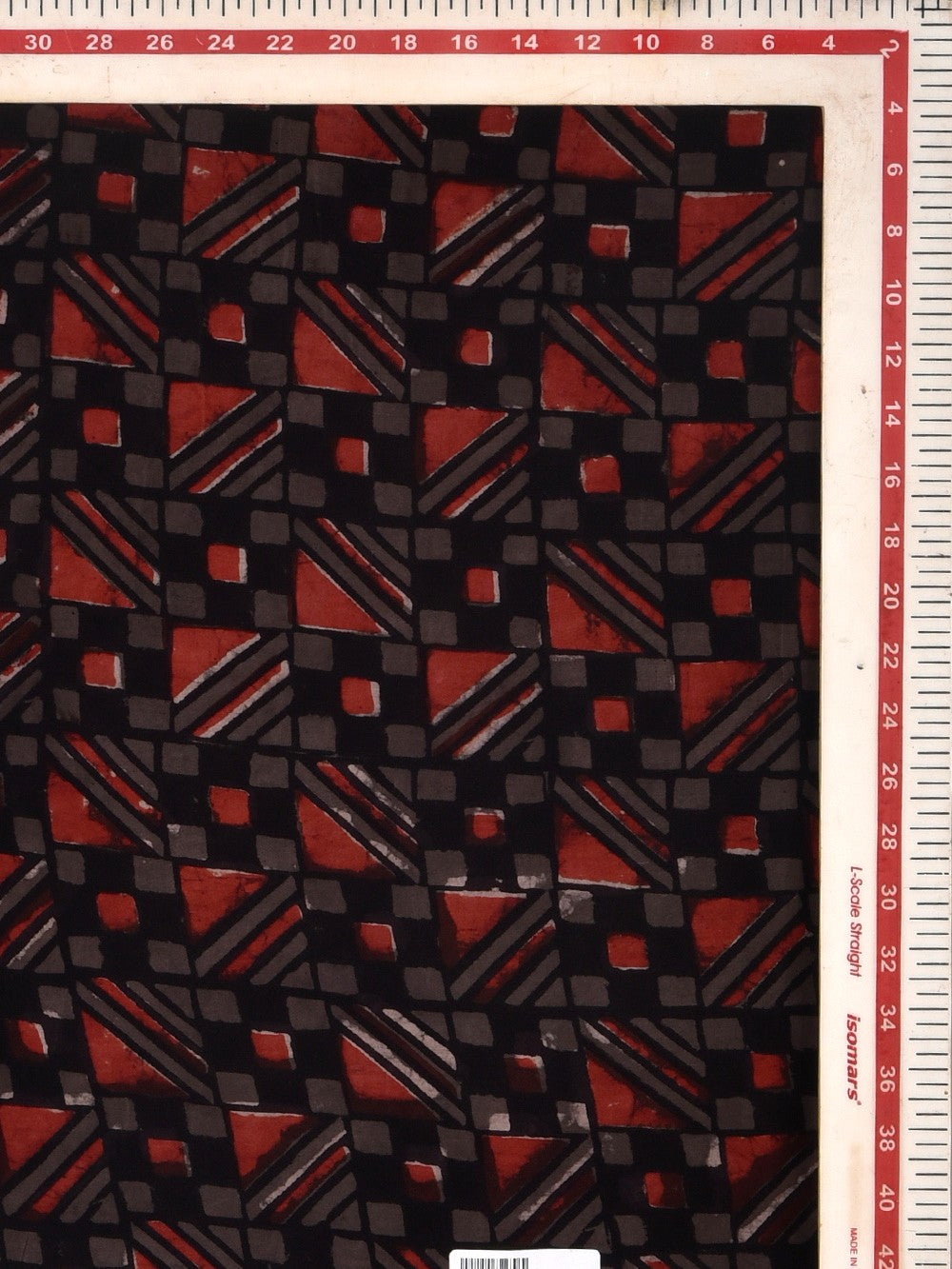 Geometric Hand Printed Modal Fabric