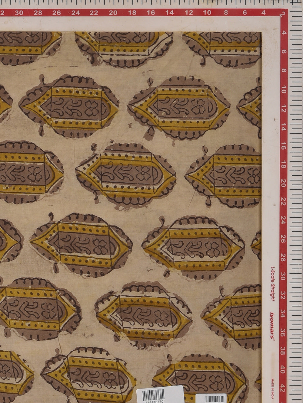Ajrakh Multani Kasis Warli Boota Hand Printed Modal Fabric