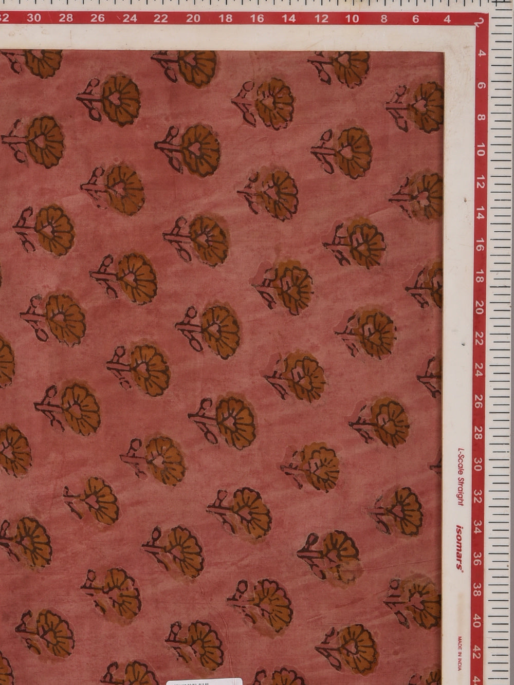 Rust Booti Hand Printed Modal Fabric