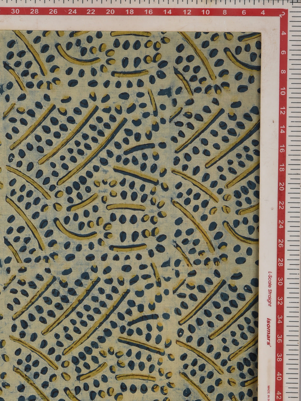 Ajrakh Multani Indigo Dana Hand Printed Modal Fabric