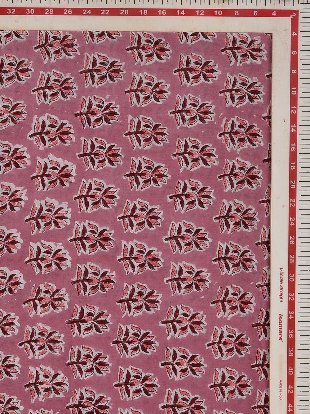 Plum Booti Hand Printed Modal Fabric