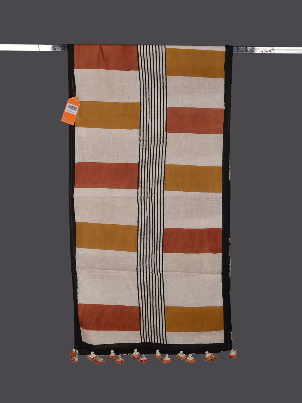 Bagru Bricks Cotton Voile Block Printed Stole