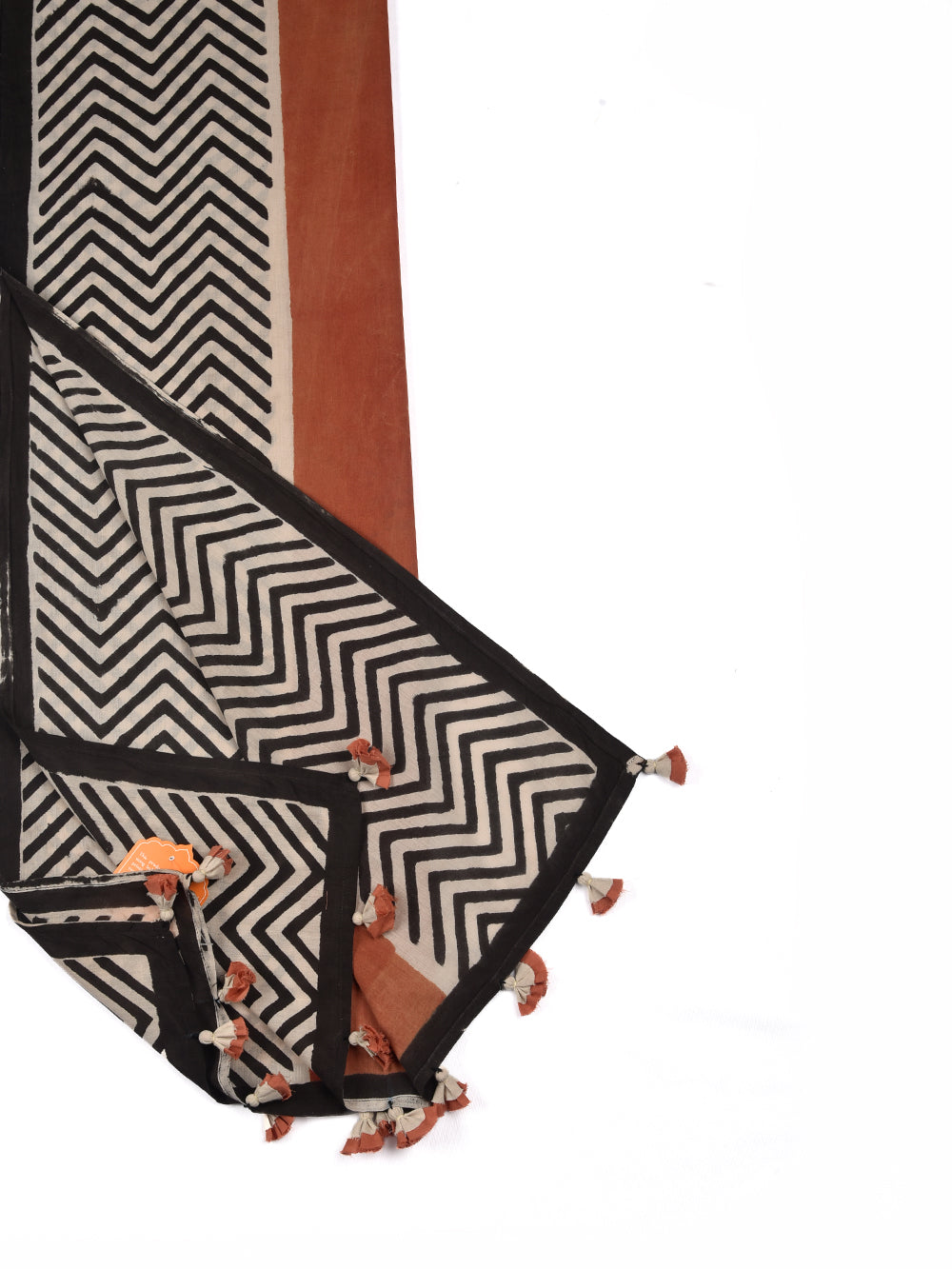 Bagru Arrows Cotton Voile Block Printed Stole