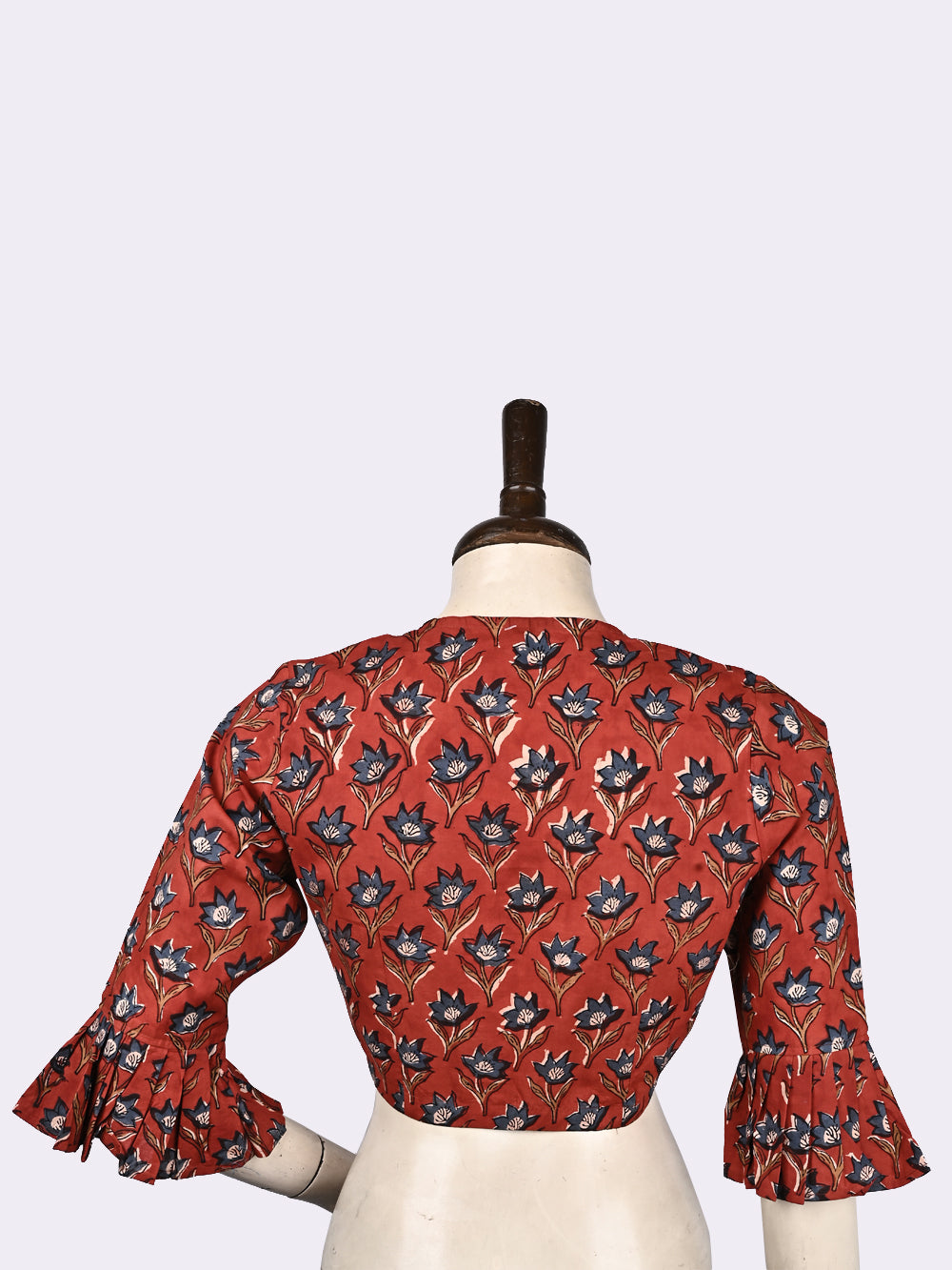 Kalamkari Bagru Hand Block Printed Cotton Blouse