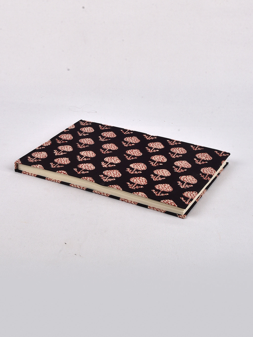 Bagru Black Handmade A4 Landscape Notebook