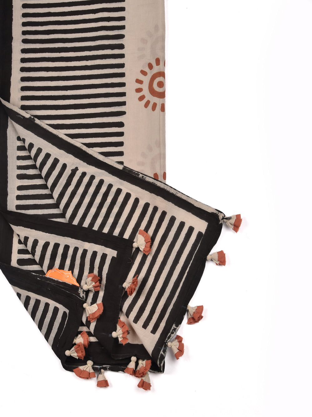 Bagru Sooraj Cotton Voile Block Printed Stole
