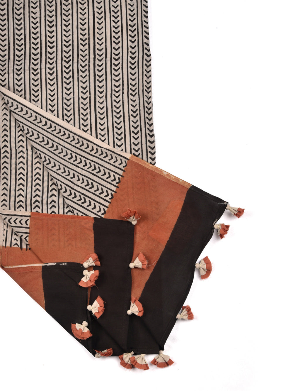 Bagru Up Cotton Voile Block Printed Stole
