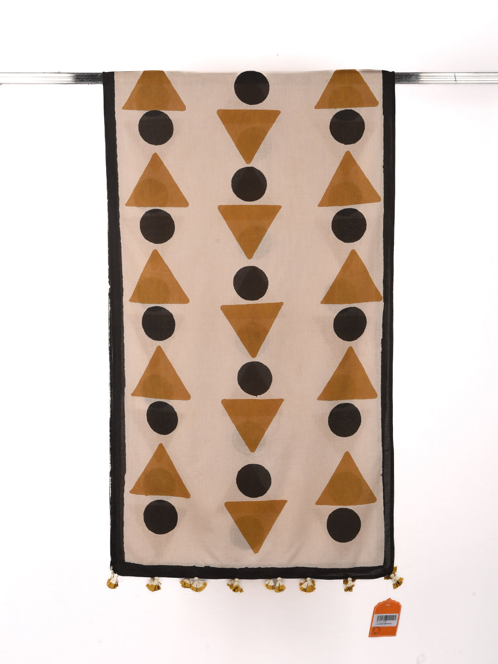 Bagru Ice Cream Cone Cotton Voile Block Printed Stole