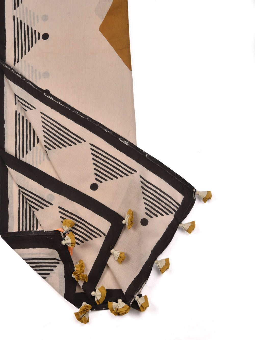 Bagru Pahaad Cotton Voile Block Printed Stole