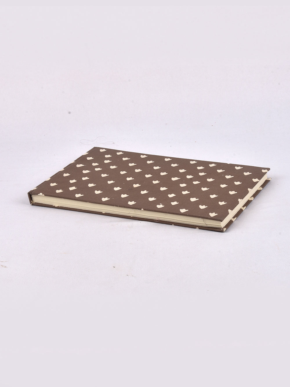 Sanganeri Grey Booti Handmade A4 Landscape Notebook