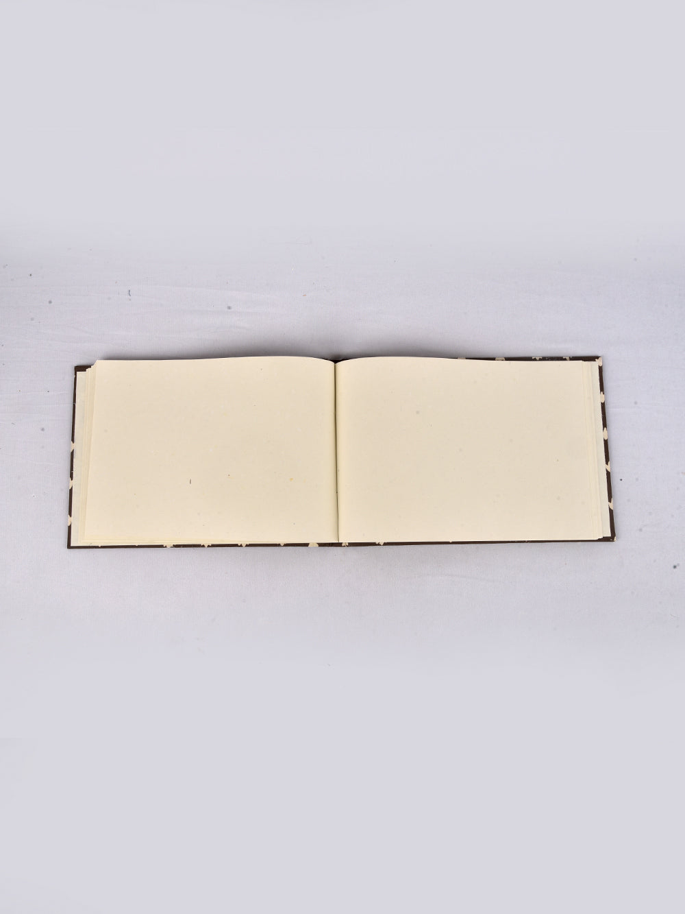 Sanganeri Grey Booti Handmade A4 Landscape Notebook