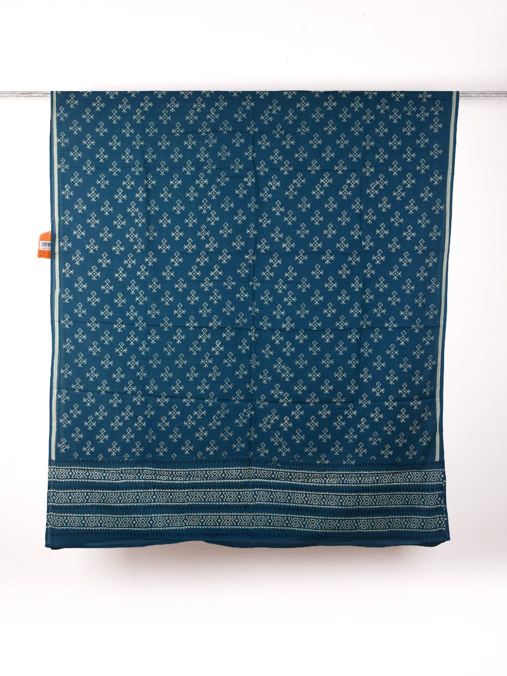 Deep Sea Blue African Printed Cotton Dupatta