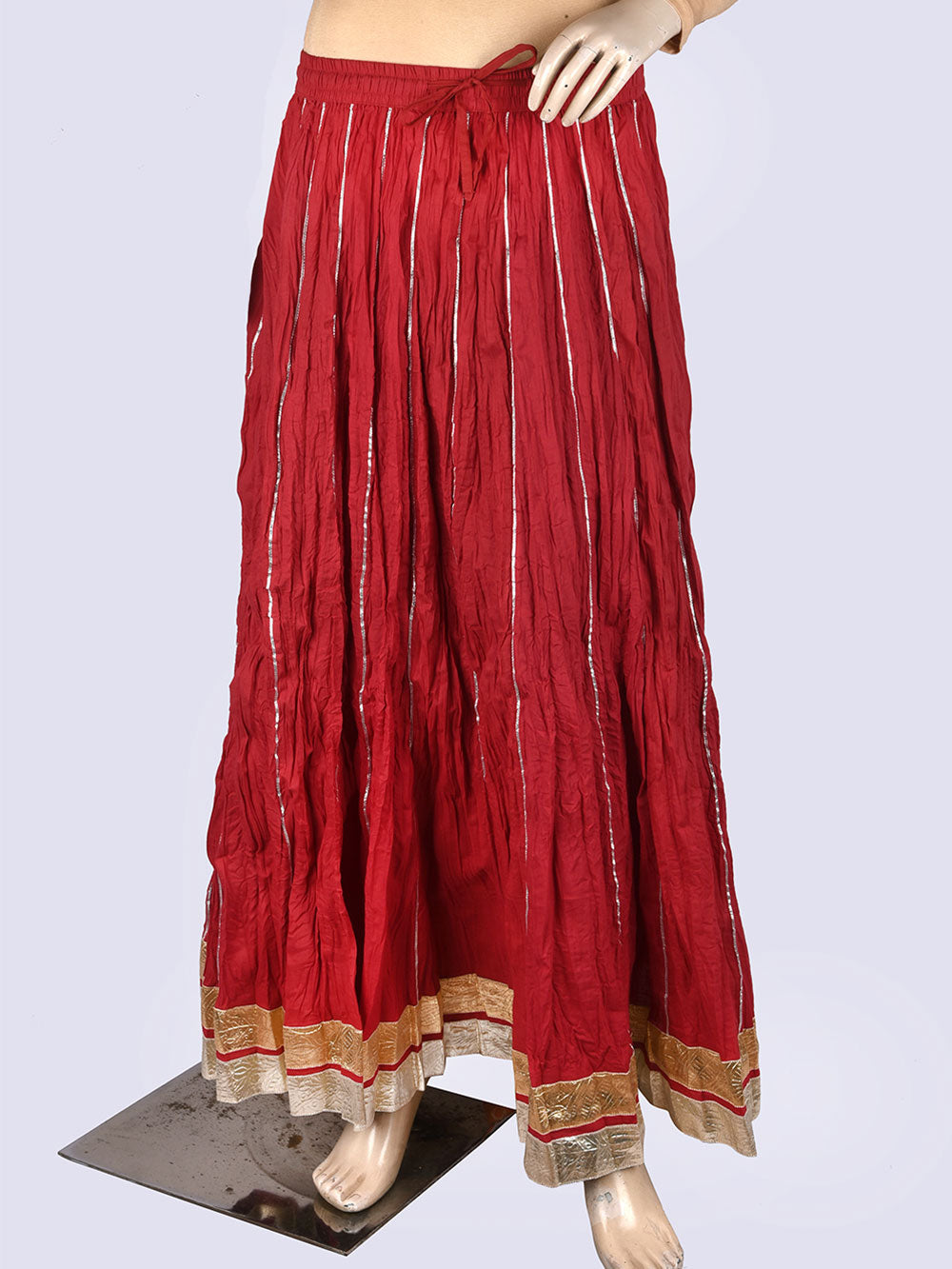 Maharaani Cotton Gota 28 Kali Kalidaar Skirt