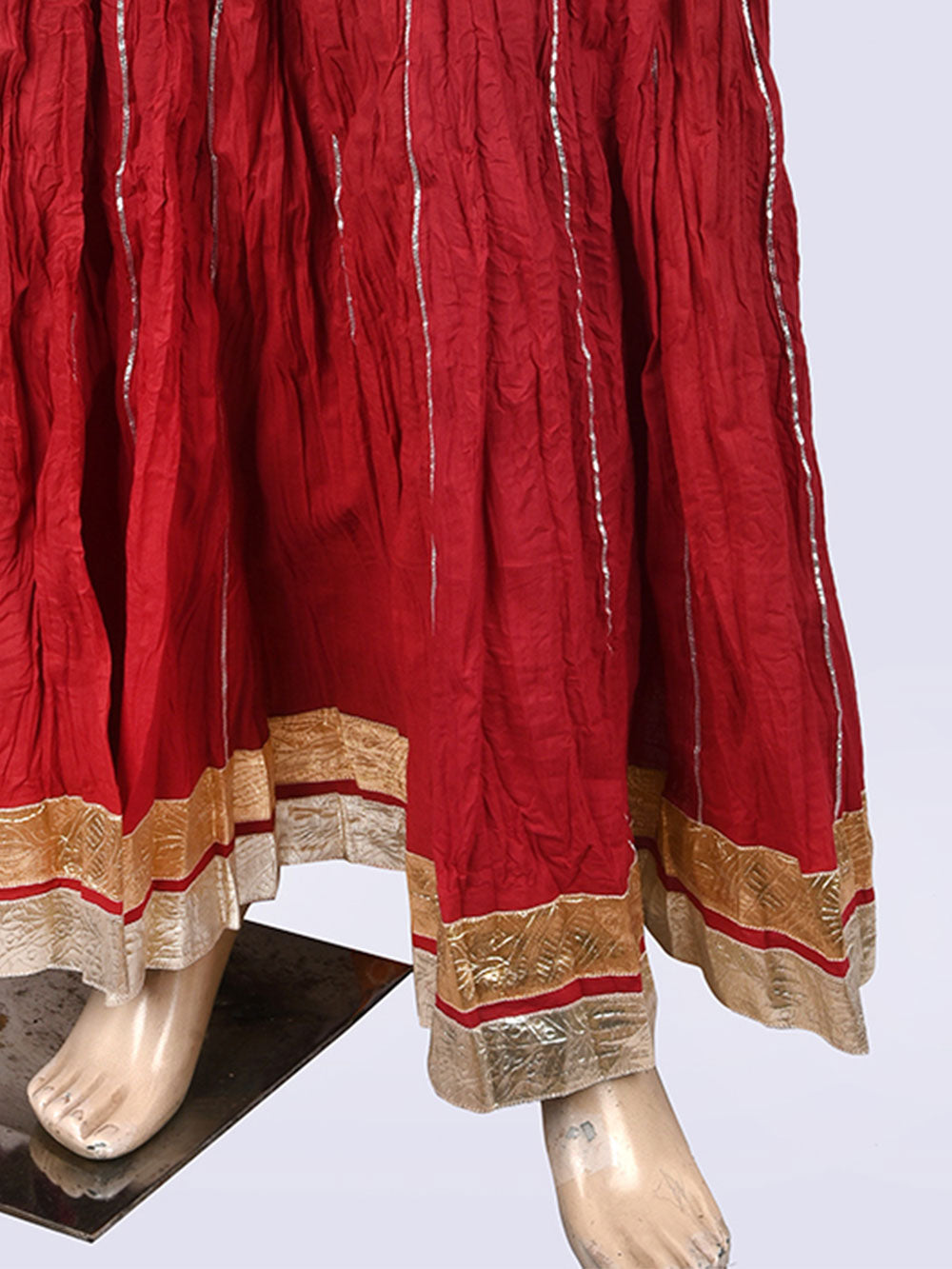 Maharaani Cotton Gota 28 Kali Kalidaar Skirt