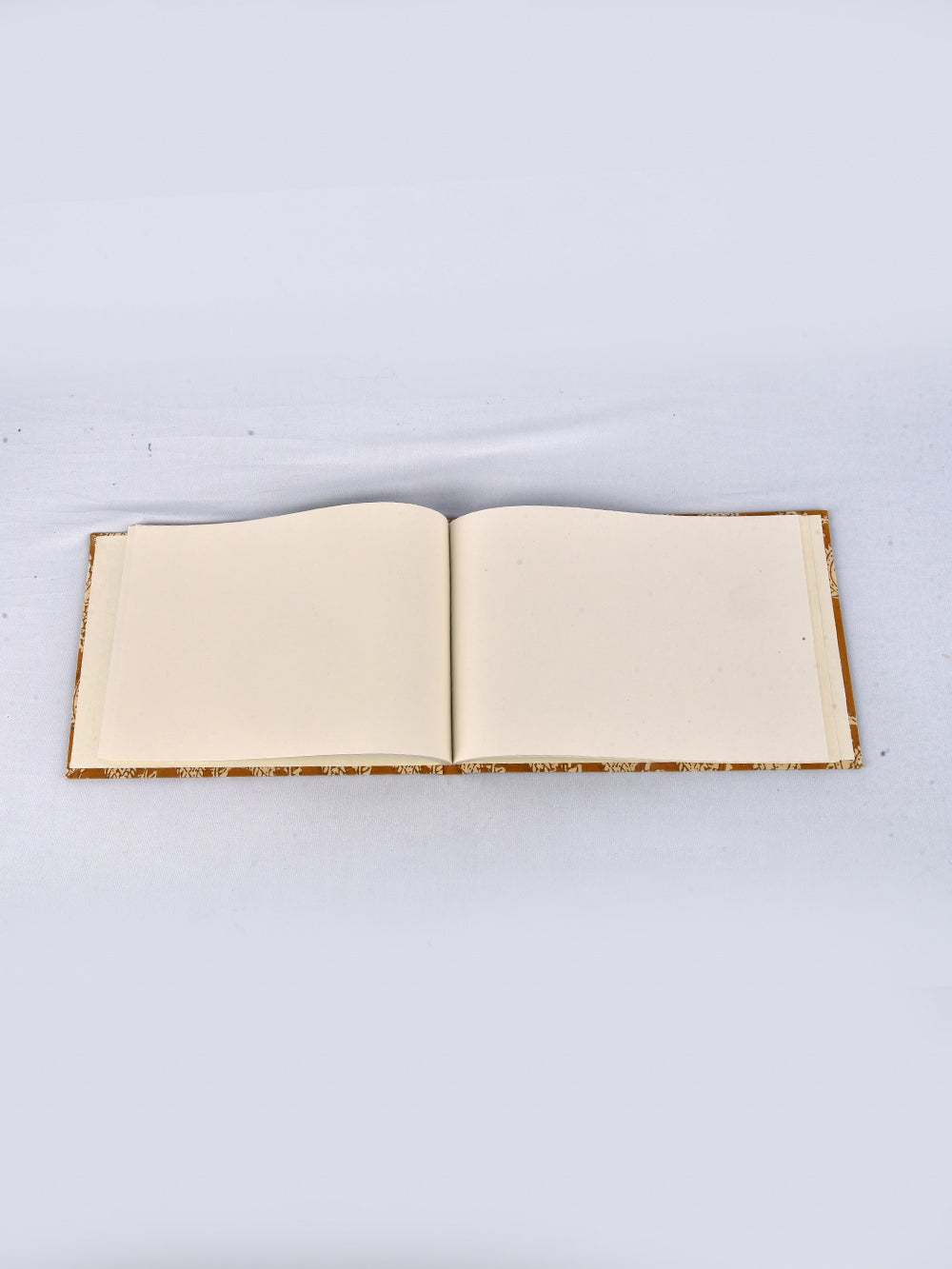 Bagru Yellow Handmade A4 Landscape Notebook