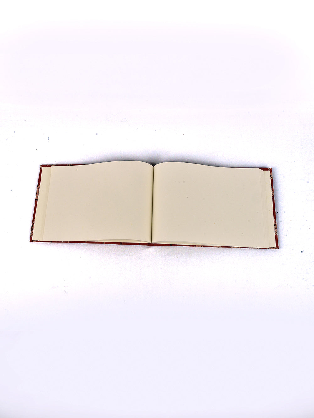 Bagru Red Handmade A4 Landscape Notebook