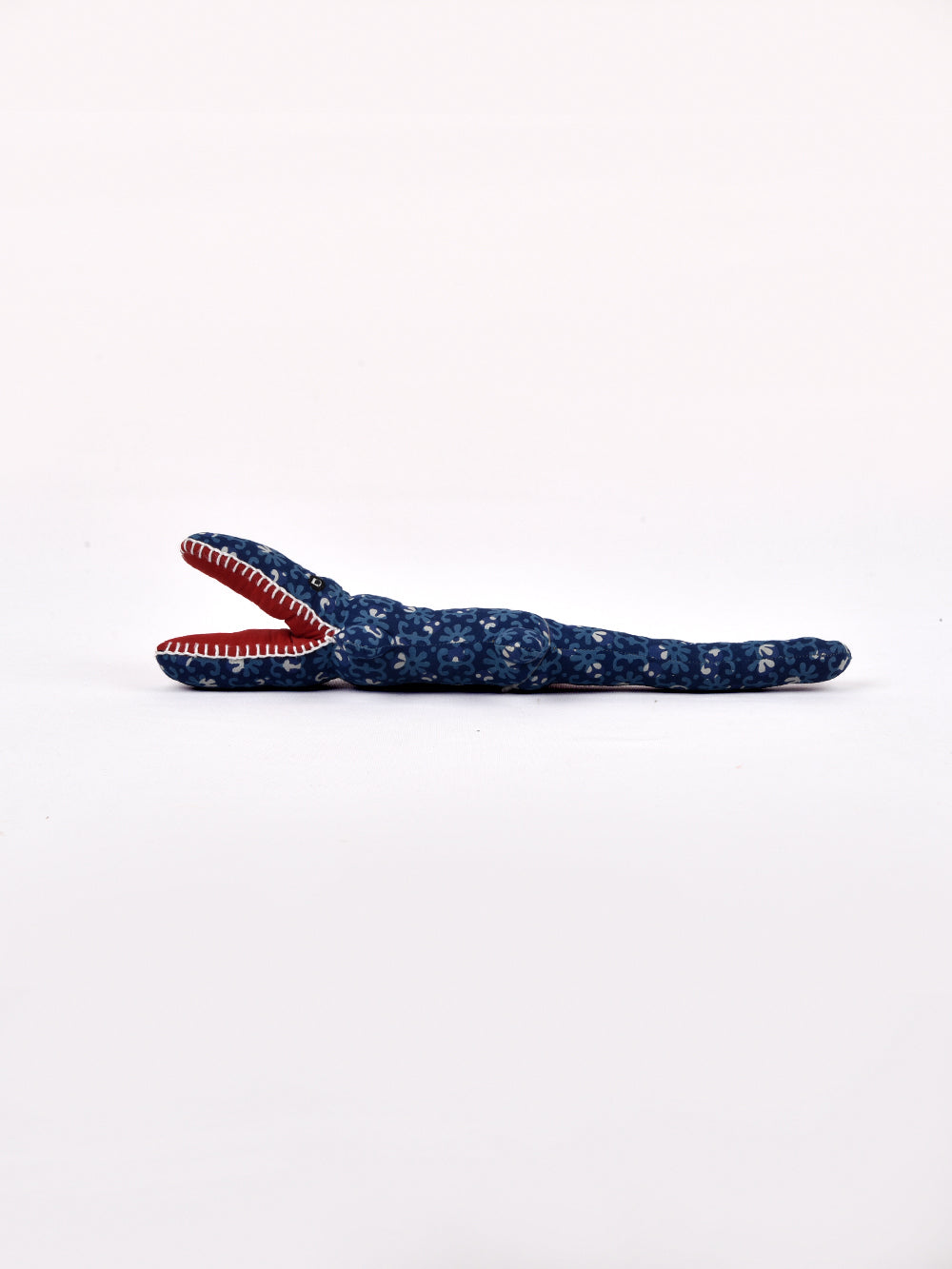 Croc Indigo Hand Block Printed Fabric Soft Toy