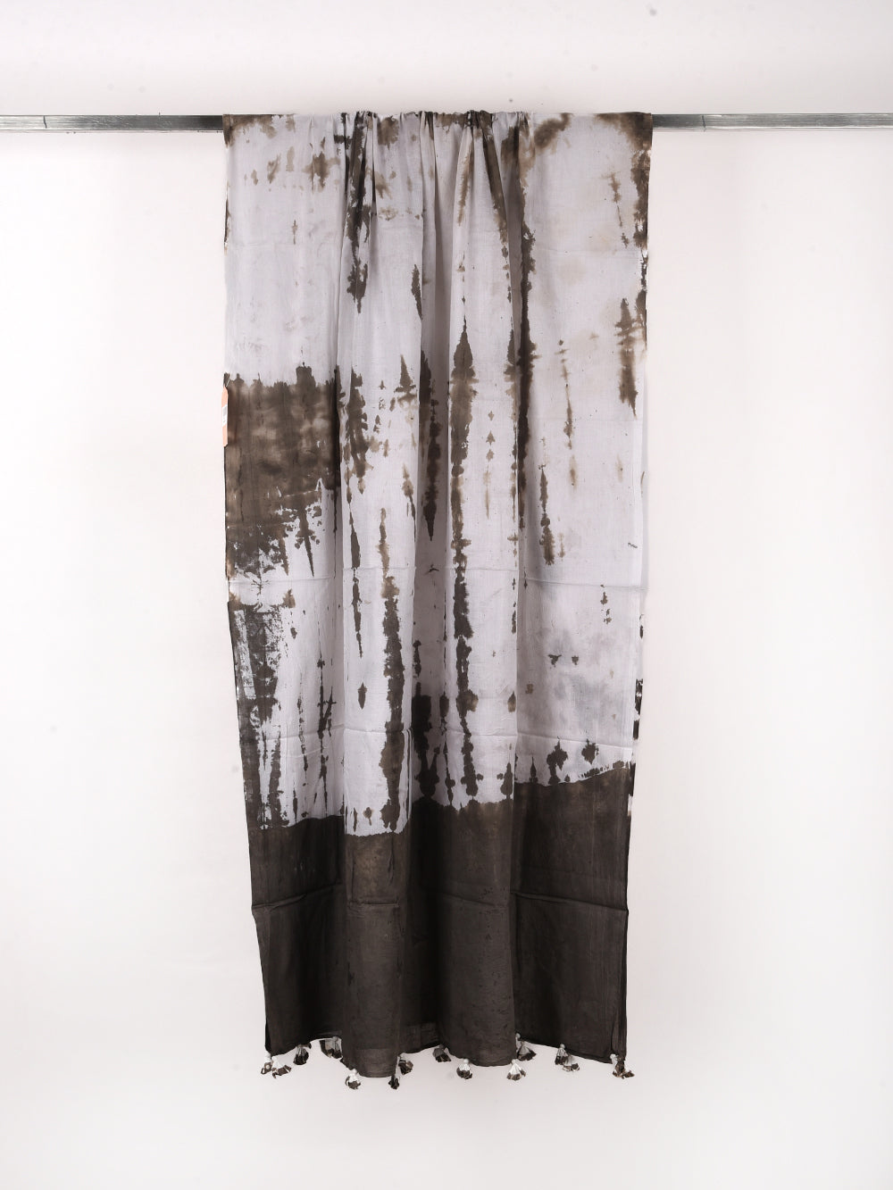 Kasis Tie & Dye Voile Cotton Dupatta with Tassels