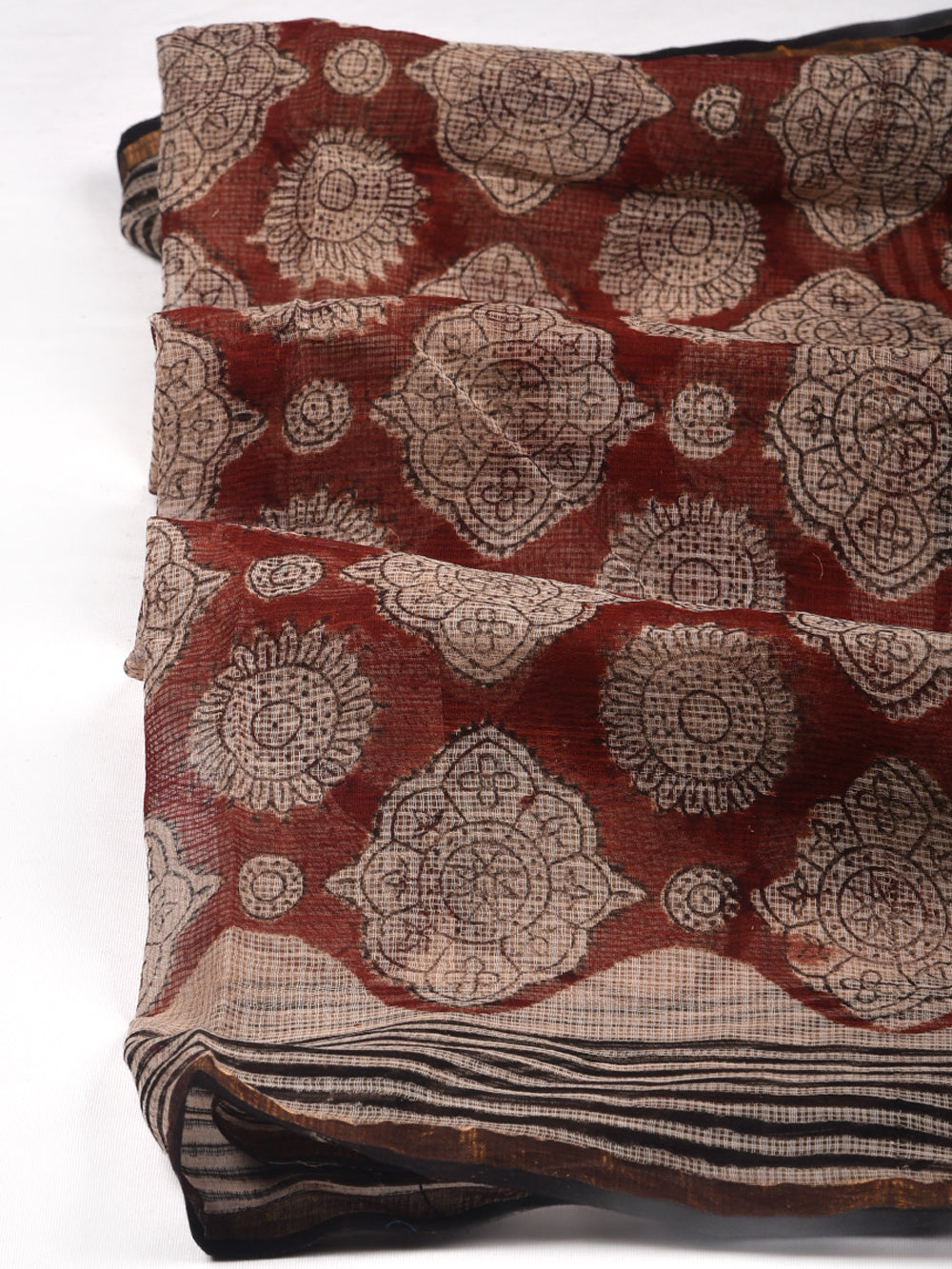 Bagru Mandala Hand Block Printed Pattern Kota Doria Dupatta