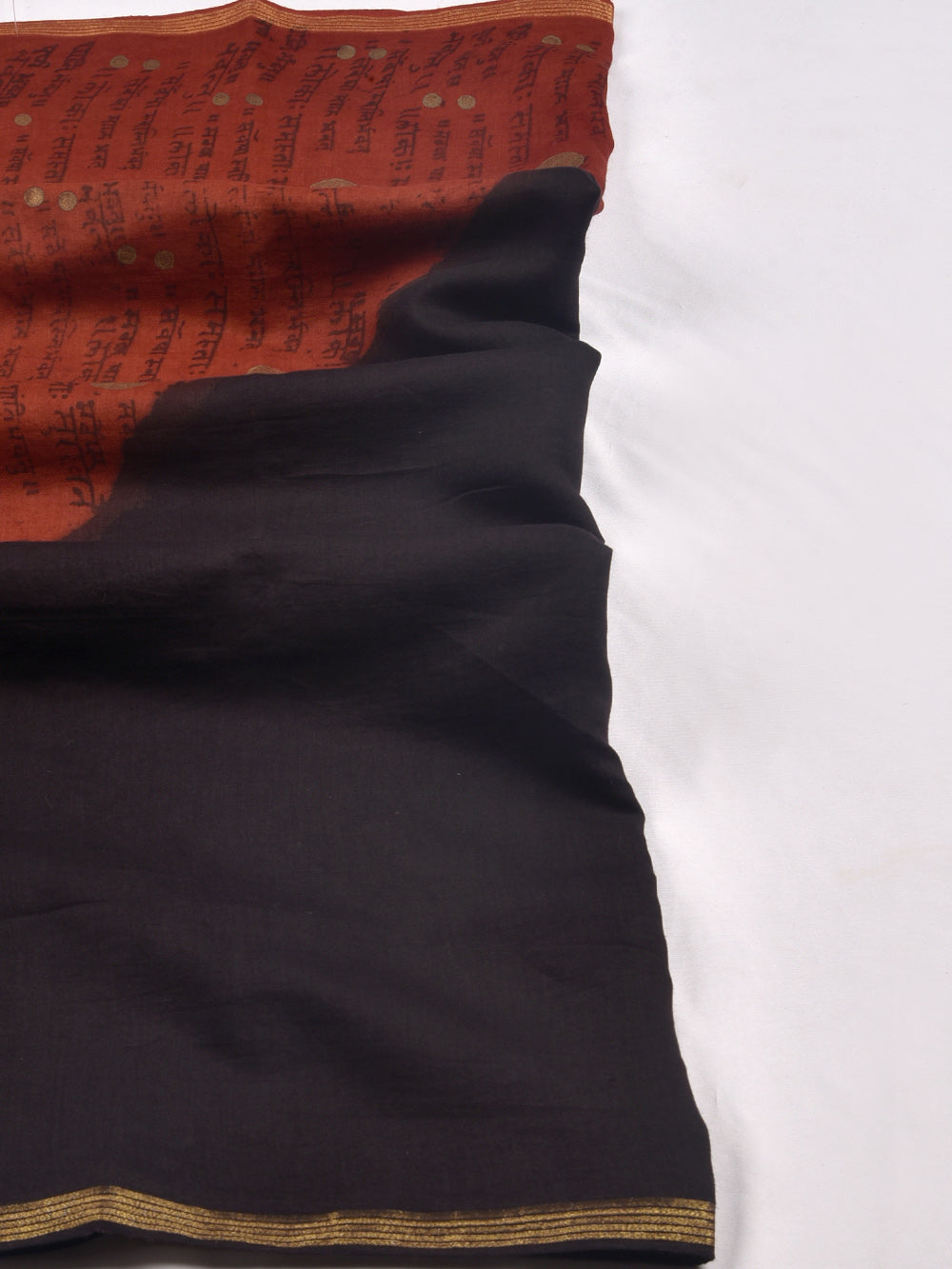 Happiness Mantra Hand Block Printed Silk Cotton Chanderi Dupatta