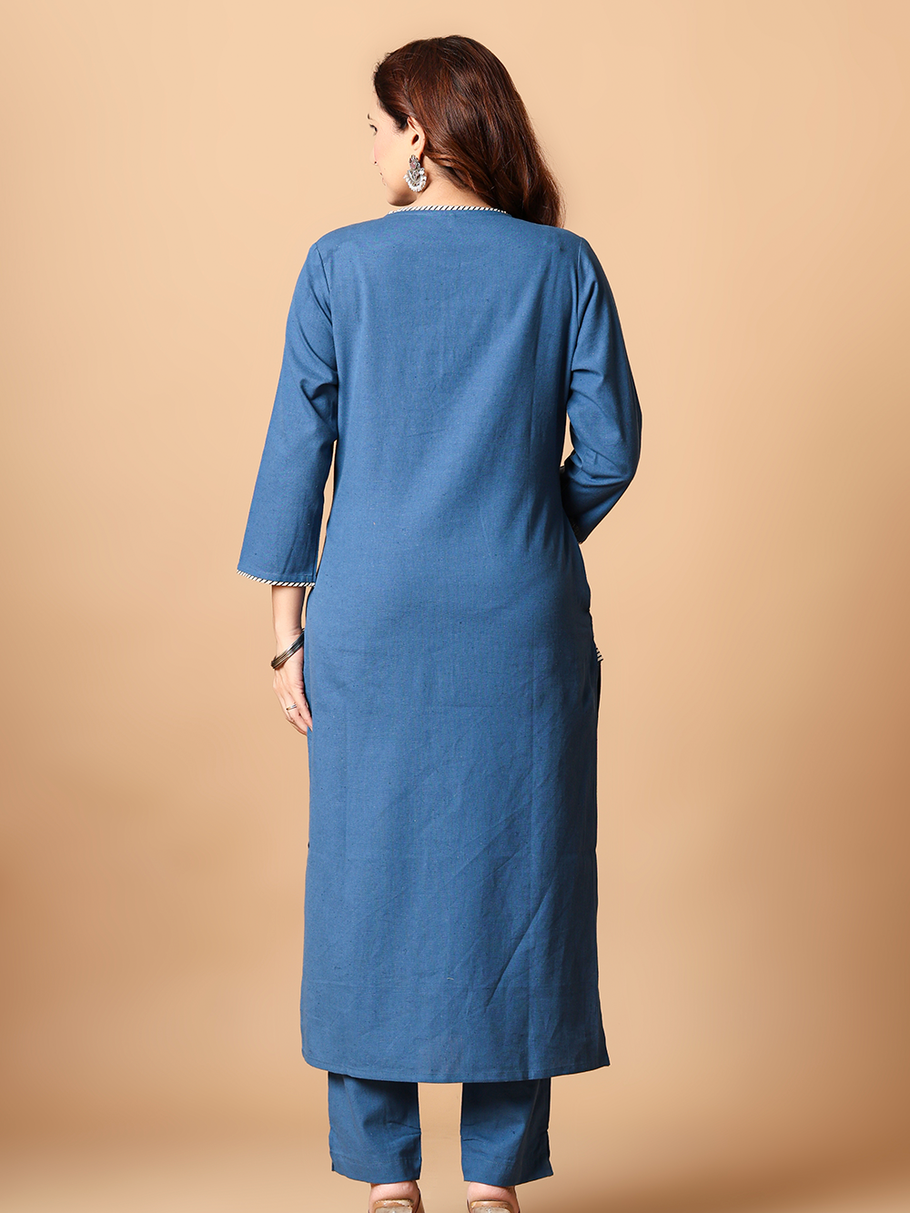 Indigo Blue Kurta Pant Dupatta Set