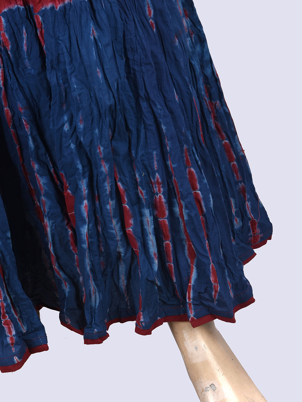 Cool Mars Tie & Dye Crinkled Cotton 28 Kali Kalidaar Skirt