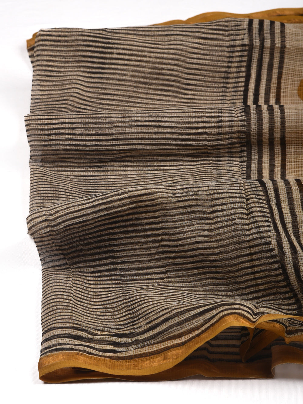 Stripes Bagru Hand Block Printed Pattern Kota Doria Dupatta