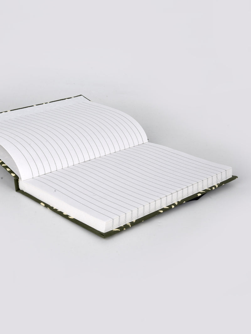Sparkle Pattern Block Printed A5 Elastic Notebook