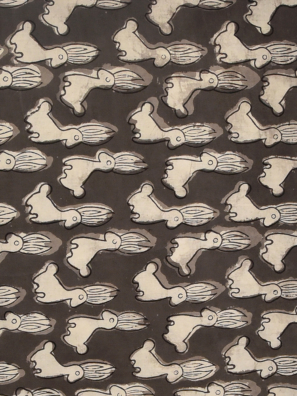Kashish Daboo Natural Dyed Rabbit Pattern Cotton Cambric Fabric
