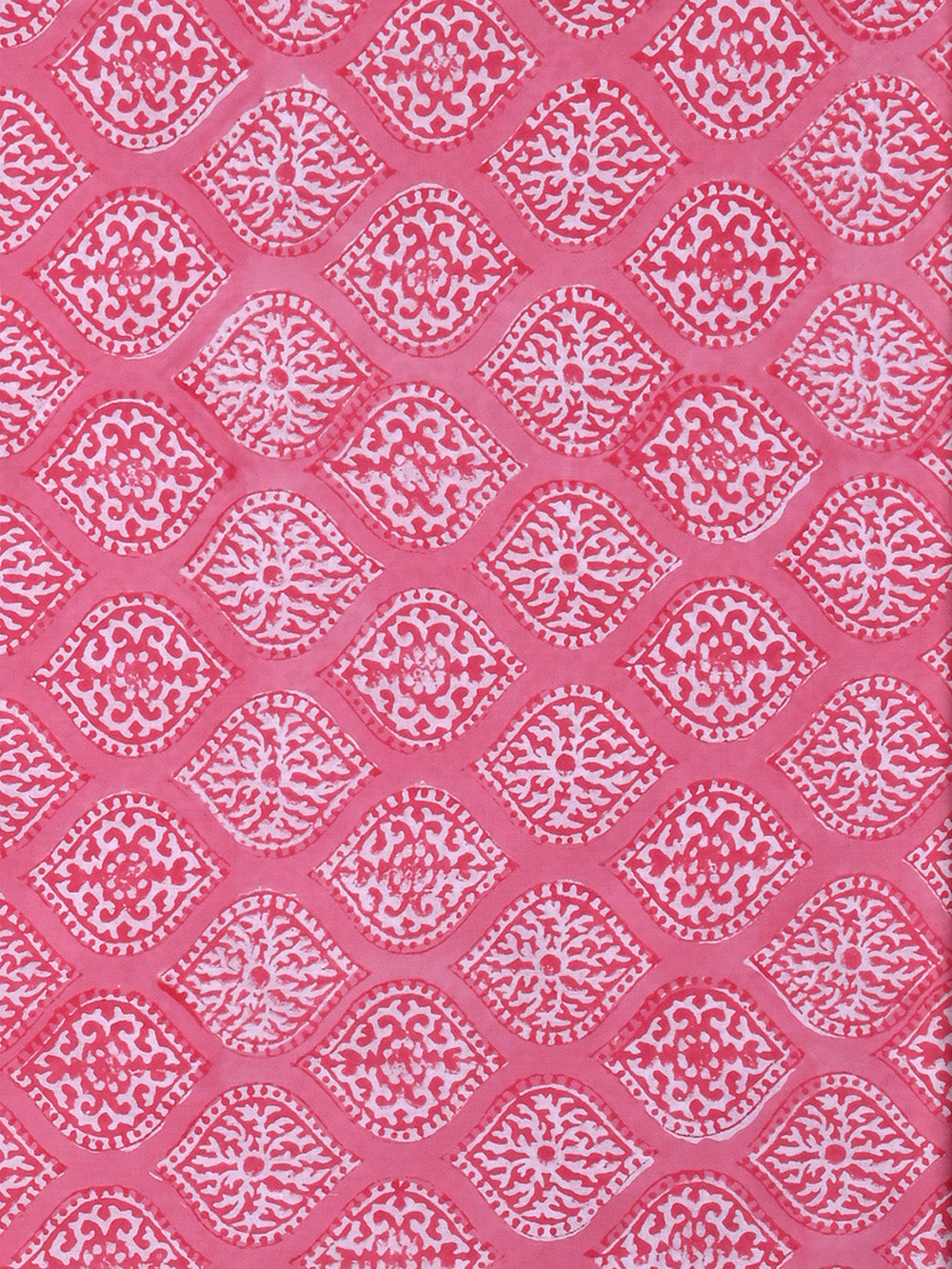 Pink Heritage Booti Stamp Motif Pattern Cotton Cambric Sanganeri Rapid ...